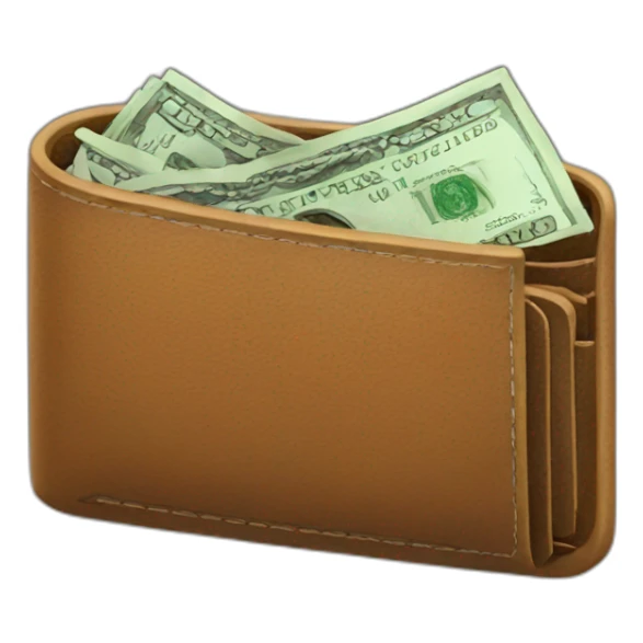 wallet full of money sticker