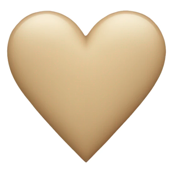 Beige heart  sticker