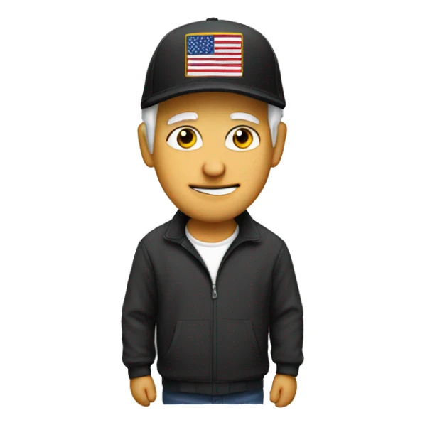 Colin wearing a trump hat  sticker