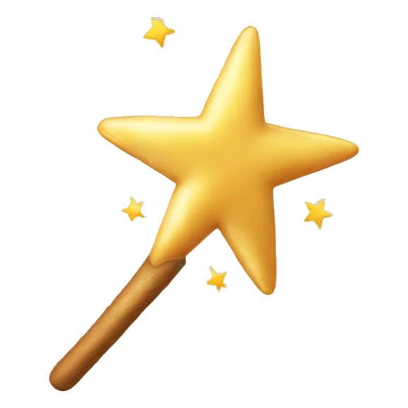 A magic wand from which a doe jumps out sticker