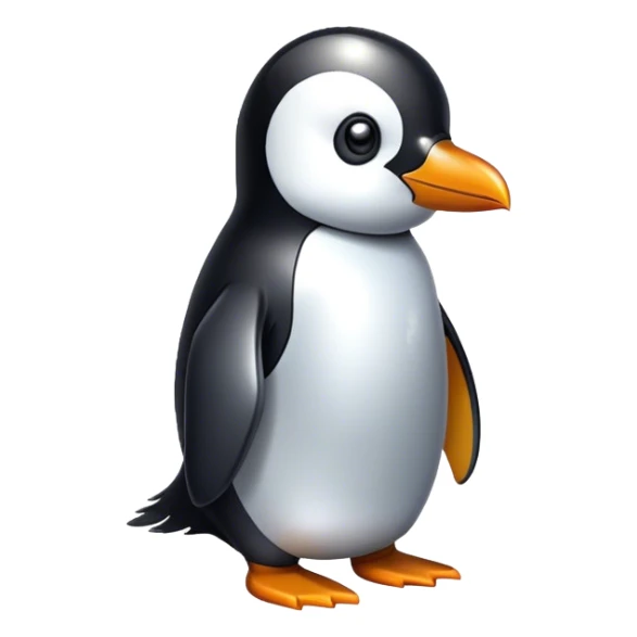 hazme un pinguino estilo crypto sticker