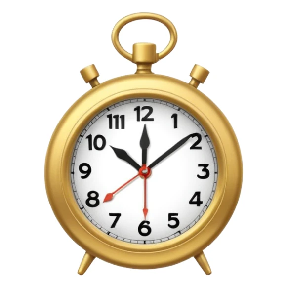 horloge avec la petite aiguille sur le 6 et la grande sur le 7 sticker