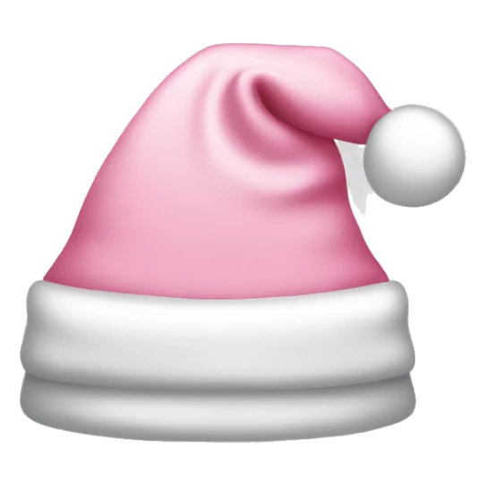 light pink santa hat sticker