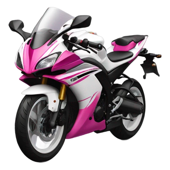 mixed pink and white yamaha-R3 sticker