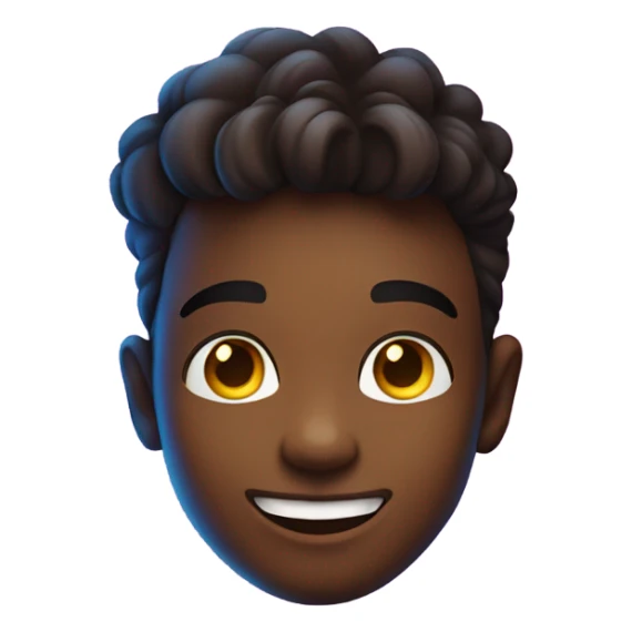 smiling boy in neon lights no wrinkle sticker