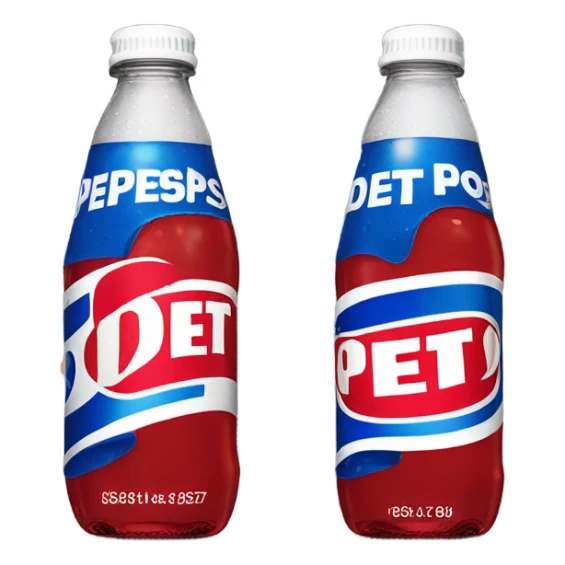 Bottle of Diet Pepsi sticker