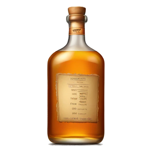 Whisky bottle and glass sticker