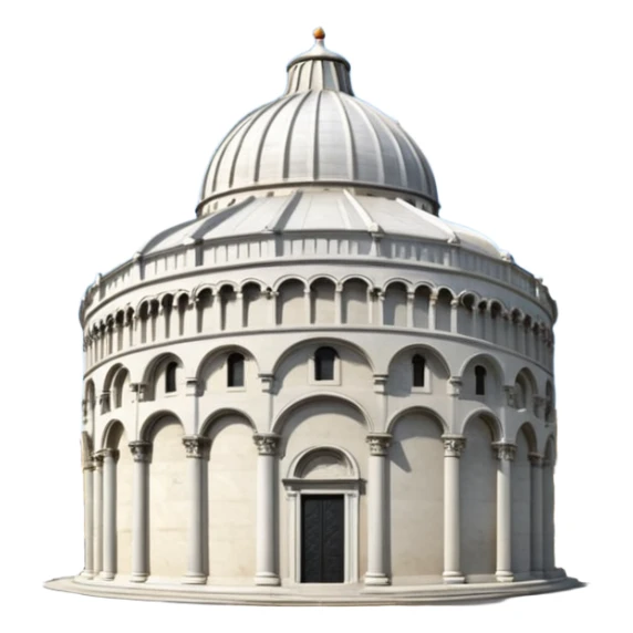 battistero di pisa sticker