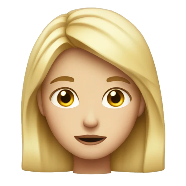 Blond girl rolling eyes disbelief  sticker