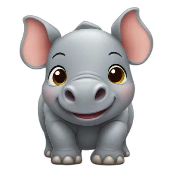 Cute little Rhino sticker