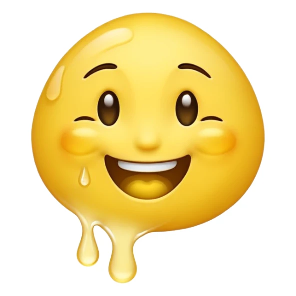 A really laughing emoji like its snot and tears are running together sticker
