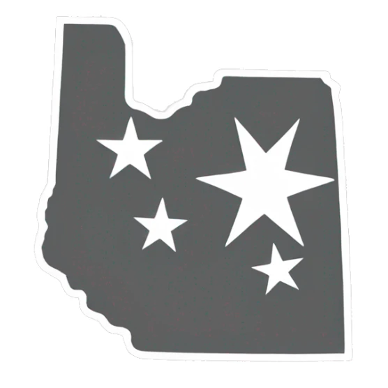 State of Tennessee outline  sticker