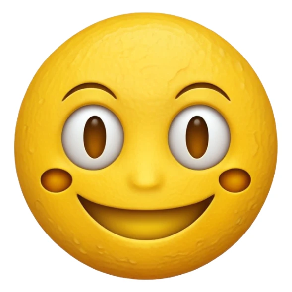 Zesty and creepy smile emoji sticker
