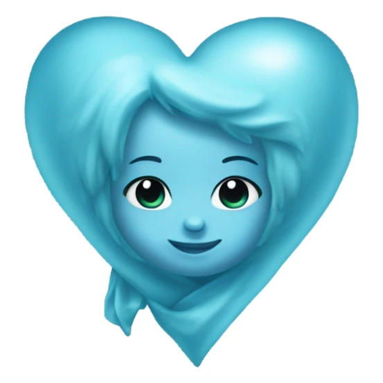 Baby blue heart with 929 sticker