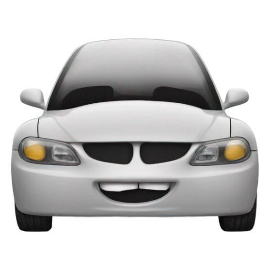 2 cars kissing sticker