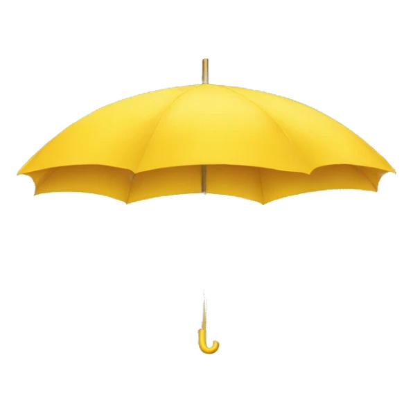 yellow umbrella sticker