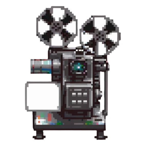 film projector sticker