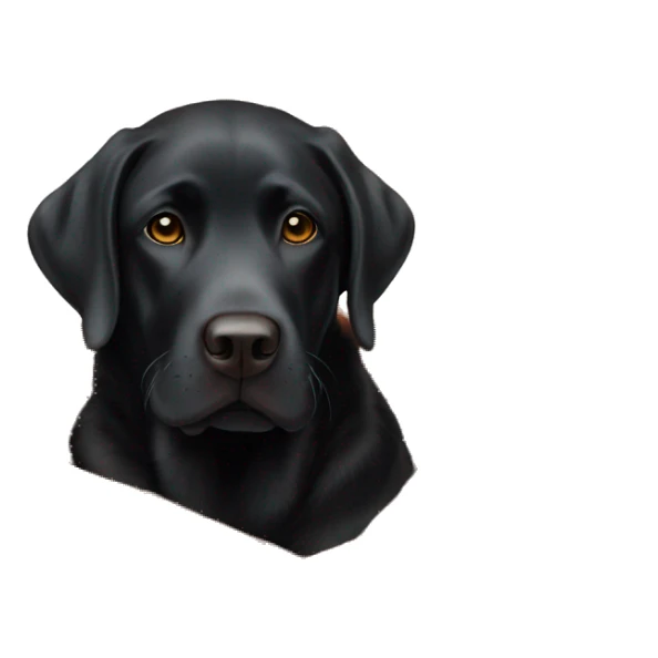 Black Labrador in cozy autumn blanket sticker