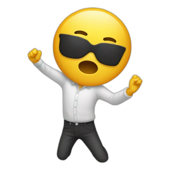 Personne qui fait un dab sticker