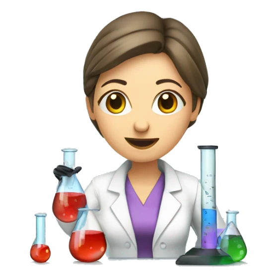 female research scientist working in lab with bacteria and test tubes sticker