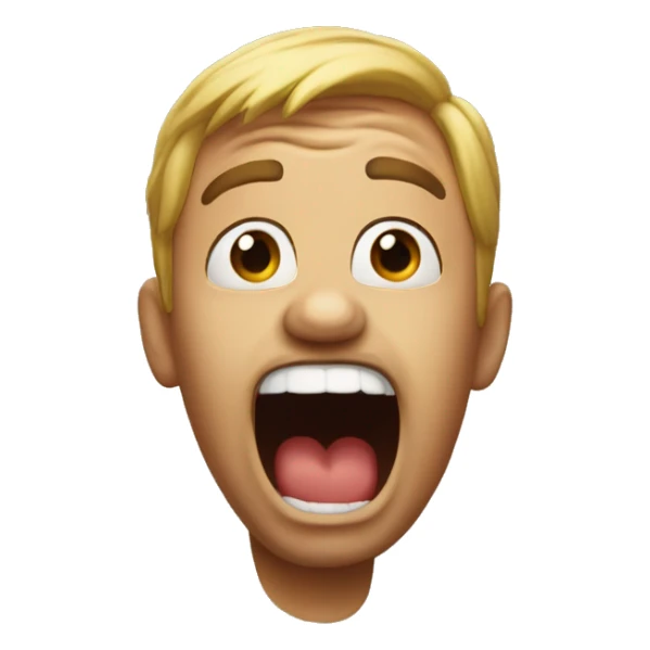 Emoji looking to the side mouth open in disbelief  sticker