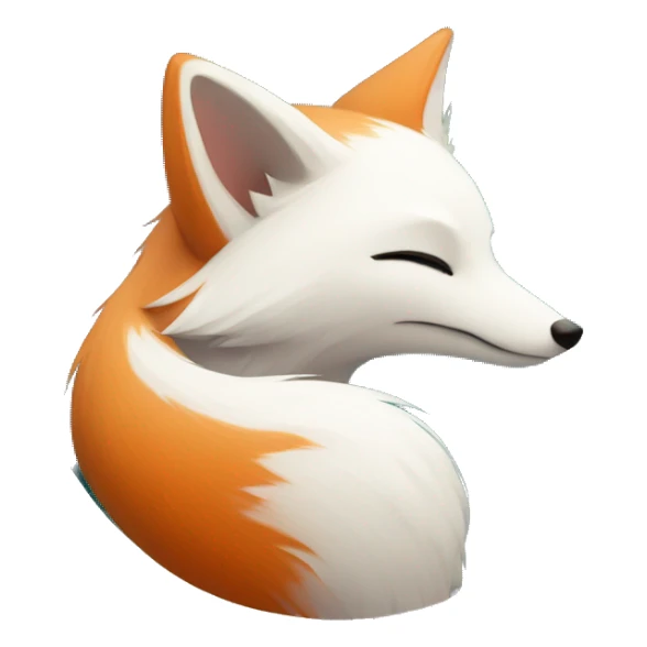 White fox and Red fox hugging best friends sticker