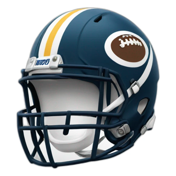 a happy football sticker
