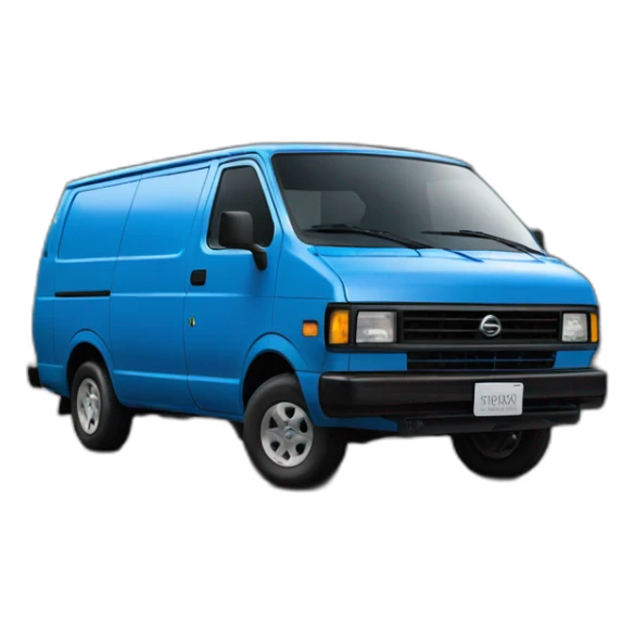 NISSAN BLUE 1986 VAN PRAIRIE sticker