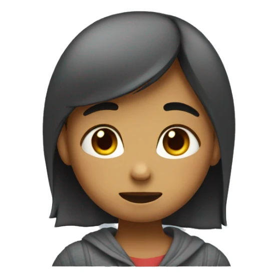 girl saying sorry Ammuu with hug  sticker