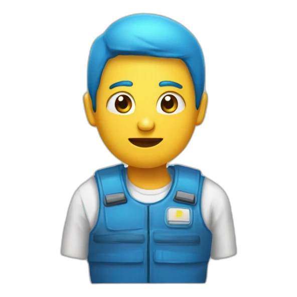 Un emoji qui pleure en faisant un doigt donneur sticker