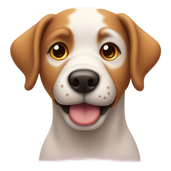 Dog with heart eyes  sticker