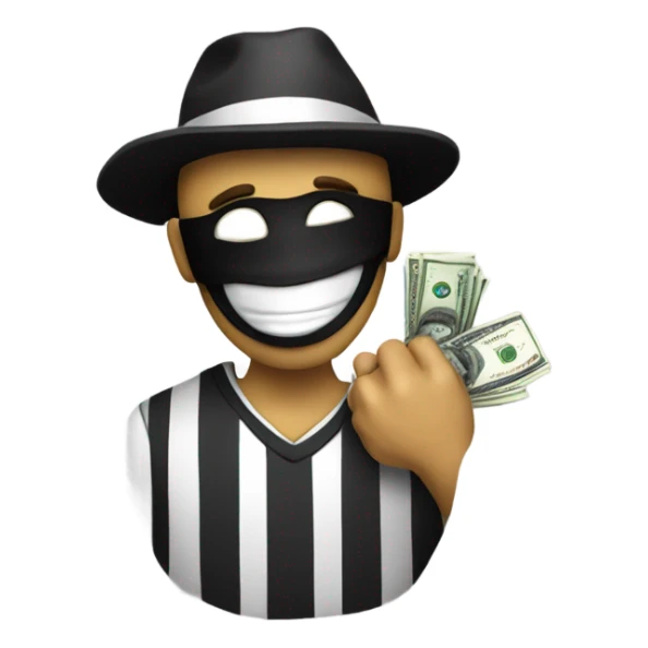 Emoji of a criminal sticker