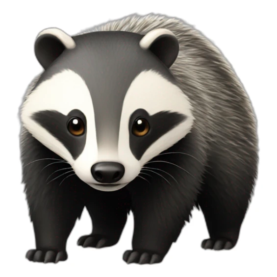 A badger sticker