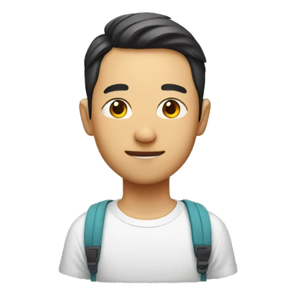 chinese man with a shirt that says sunrise daycamp sticker