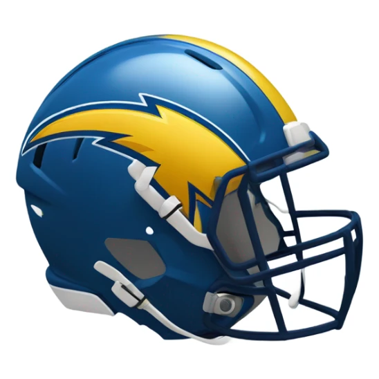 La chargers football helmet sticker
