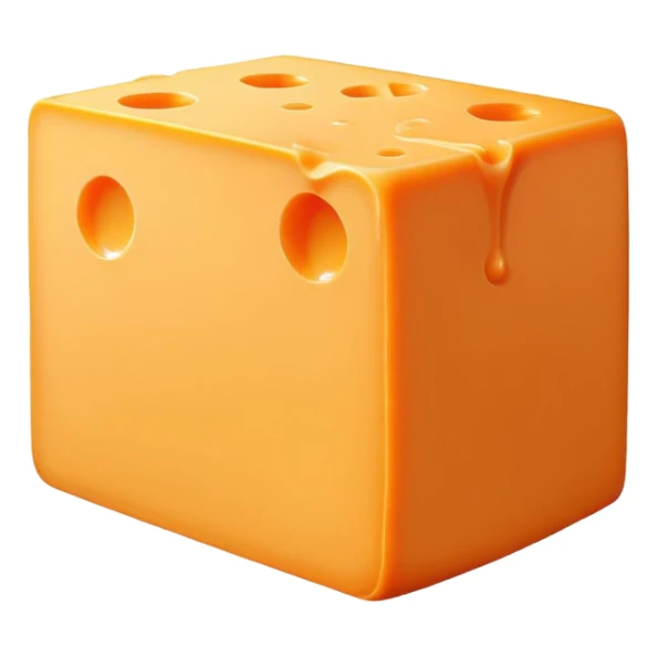 Block of cheddar cheese sticker