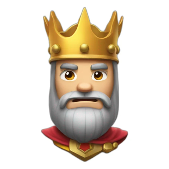 The king of clash royal sticker