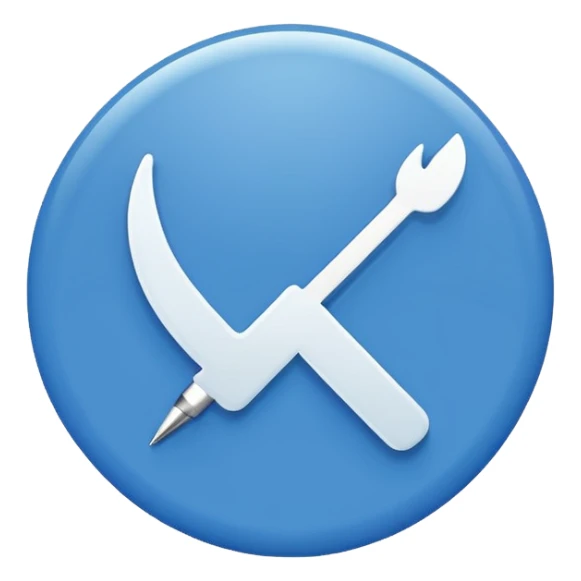 Generate an emoji. A white tick in the blue circle. (Such as TikTok verified tick) sticker