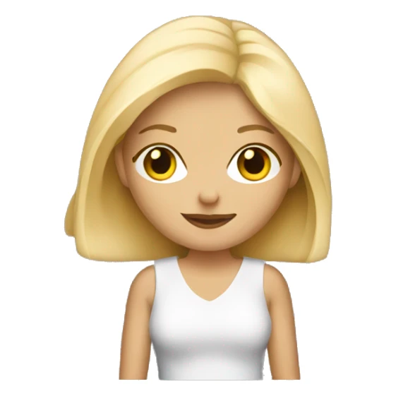 blonde with purse sticker