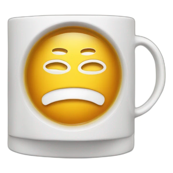 the word IQ  on a cup of tea sticker