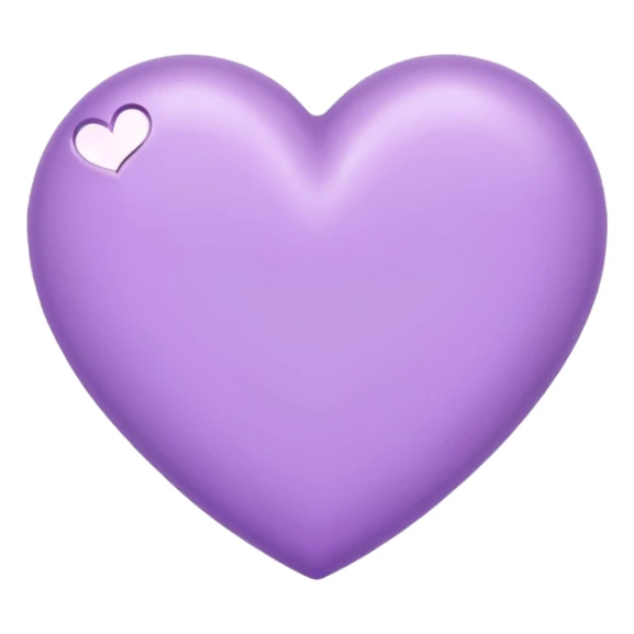 Light pastel whitish Purple Heart sticker