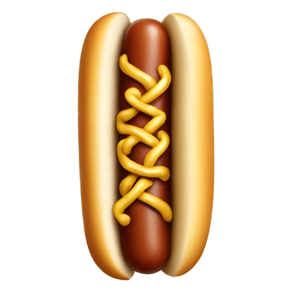 Hotdog wearing a gold chain  sticker