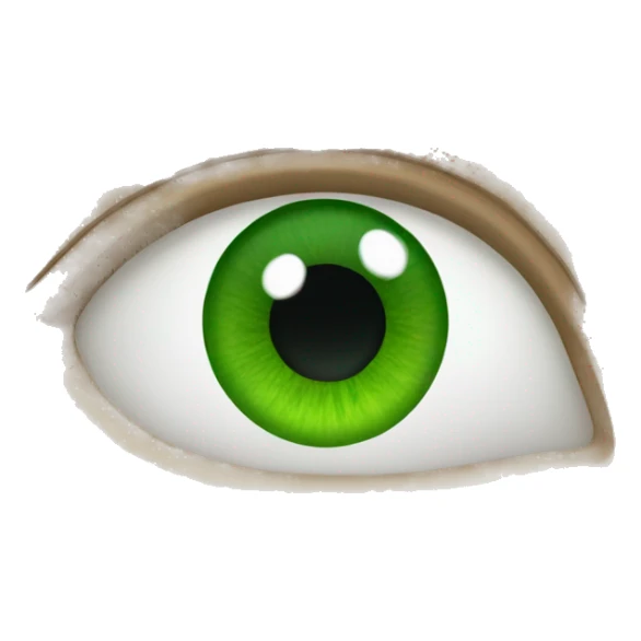 Green eye sticker