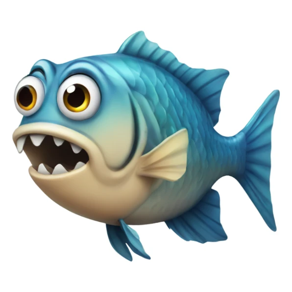 Fish scared for its life sticker