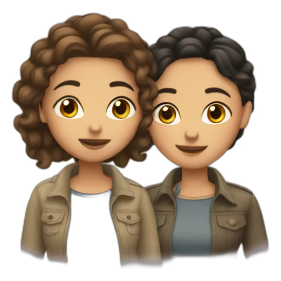 lesbian couple russian and latina sticker