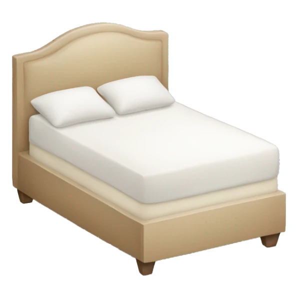 Beige and white bed sticker