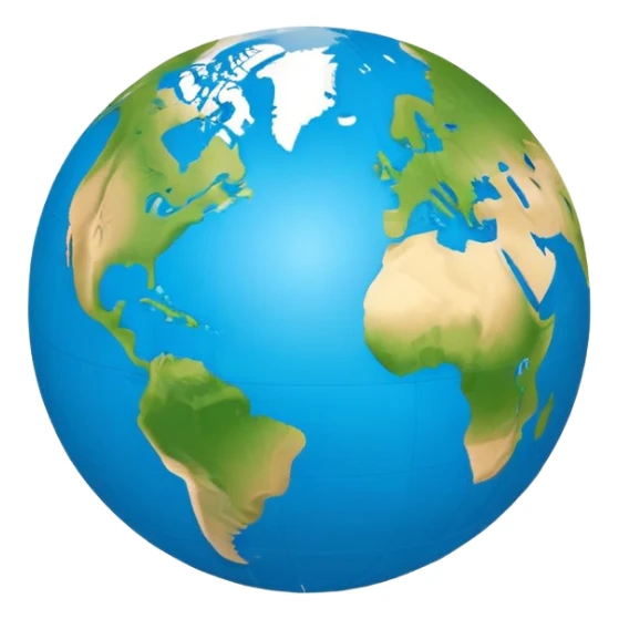 Minimalist Earth globe with landmasses shaped like 812 and also with large, bold "812" text prominently displayed across the globe, iOS emoji style sticker