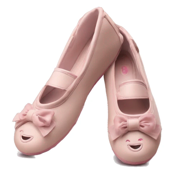 Chaussons ballerines isotoner semelles du dessous en cuir  sticker