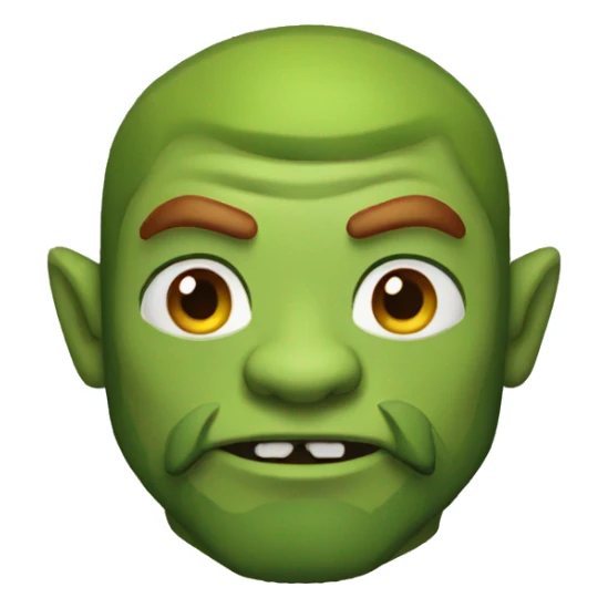 orc with redhair and beard sticker
