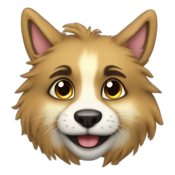 Crea un emoji furry (furry fandom) sticker